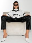 Candice Satin Lace Mix Long Sleeve Shirt